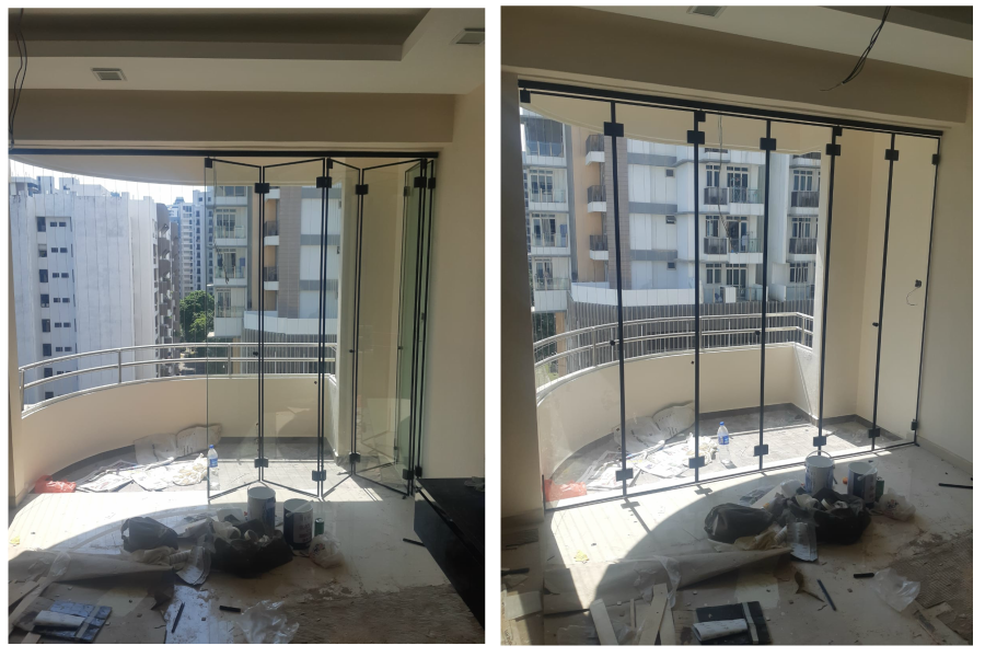 glass door